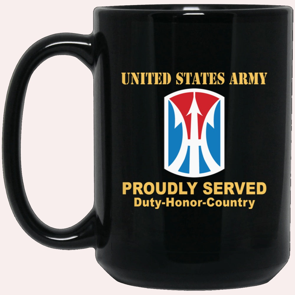 Us Army Mug, Veterans Mug, US Army 11TH INFANTRY BRIGADE Black Mug, Us Army Coffee Mug, Military Coffee Mugs