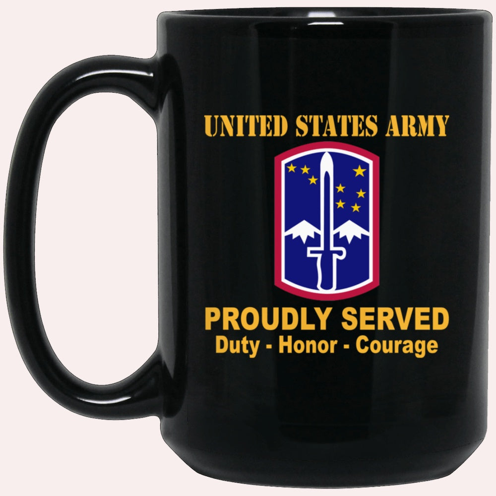 Us Army Mug, Veterans Mug, US Army 172nd Infantry Brigade Black Mug, Us Army Coffee Mug, Military Coffee Mugs