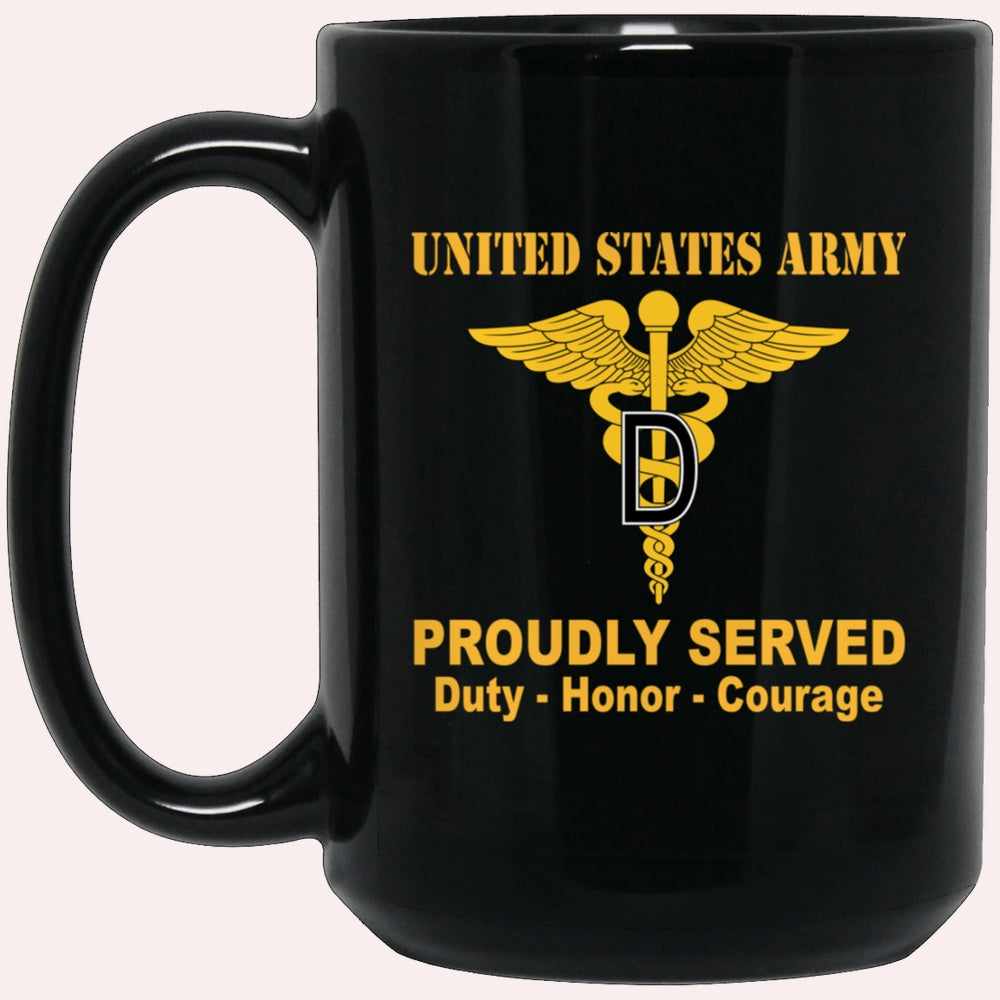 Us Army Mug, Veterans Mug, US Army Dental Corps Black Mug, Us Army Coffee Mug, Military Coffee Mugs