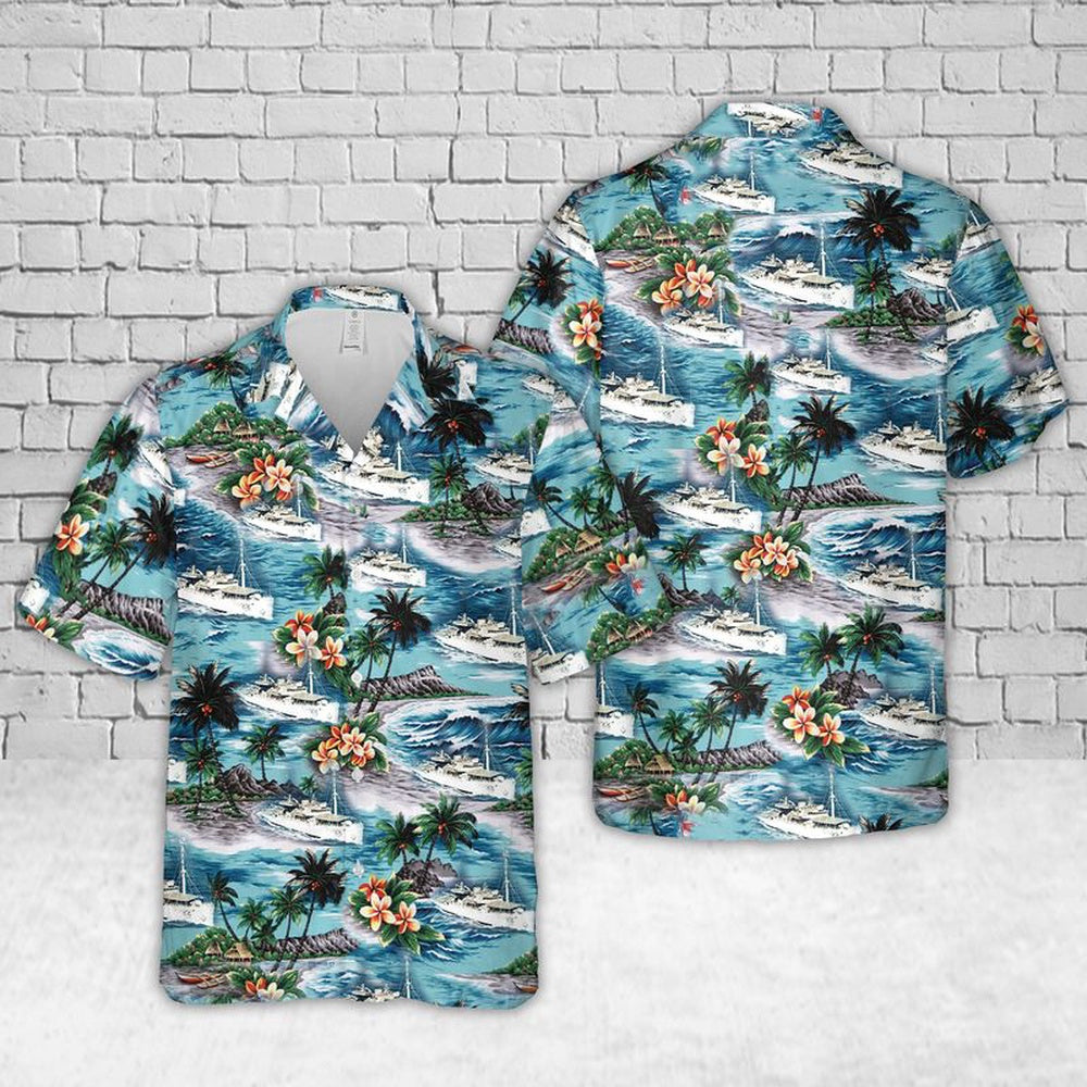 Us Navy Hawaiian Shirt, USS Current (AR-S22) US Navy Ship Reunions Hawaiian Shirt, Military Hawaiian Shirt