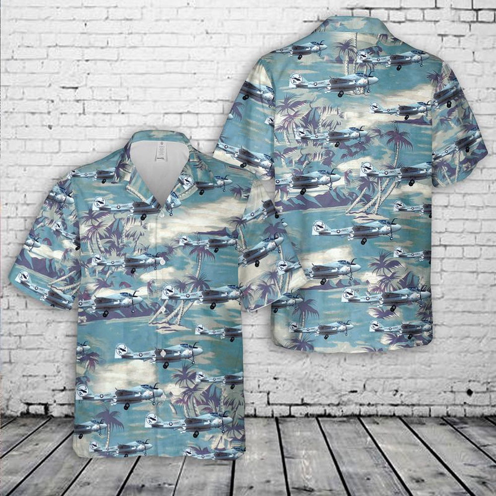 Us Navy Hawaiian Shirt, US Navy Grumman KA-6D Intruder Air Refueler. BuNo149951 of VA-35 Black Panther Squadron Hawaiian Shirt