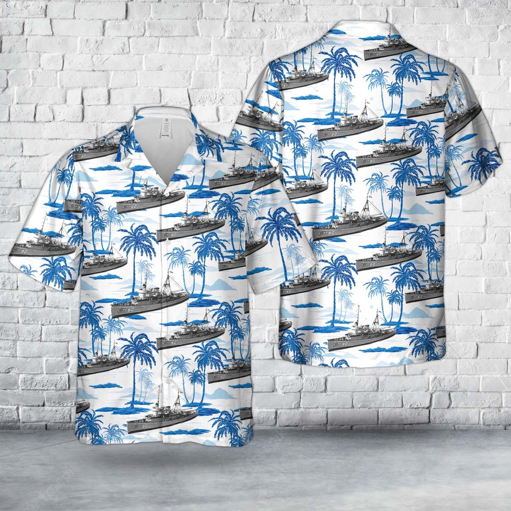 Us Navy Hawaiian Shirt, US Navy USS Tawasa (ATF-92) Hawaiian Shirt, Military Hawaiian Shirt