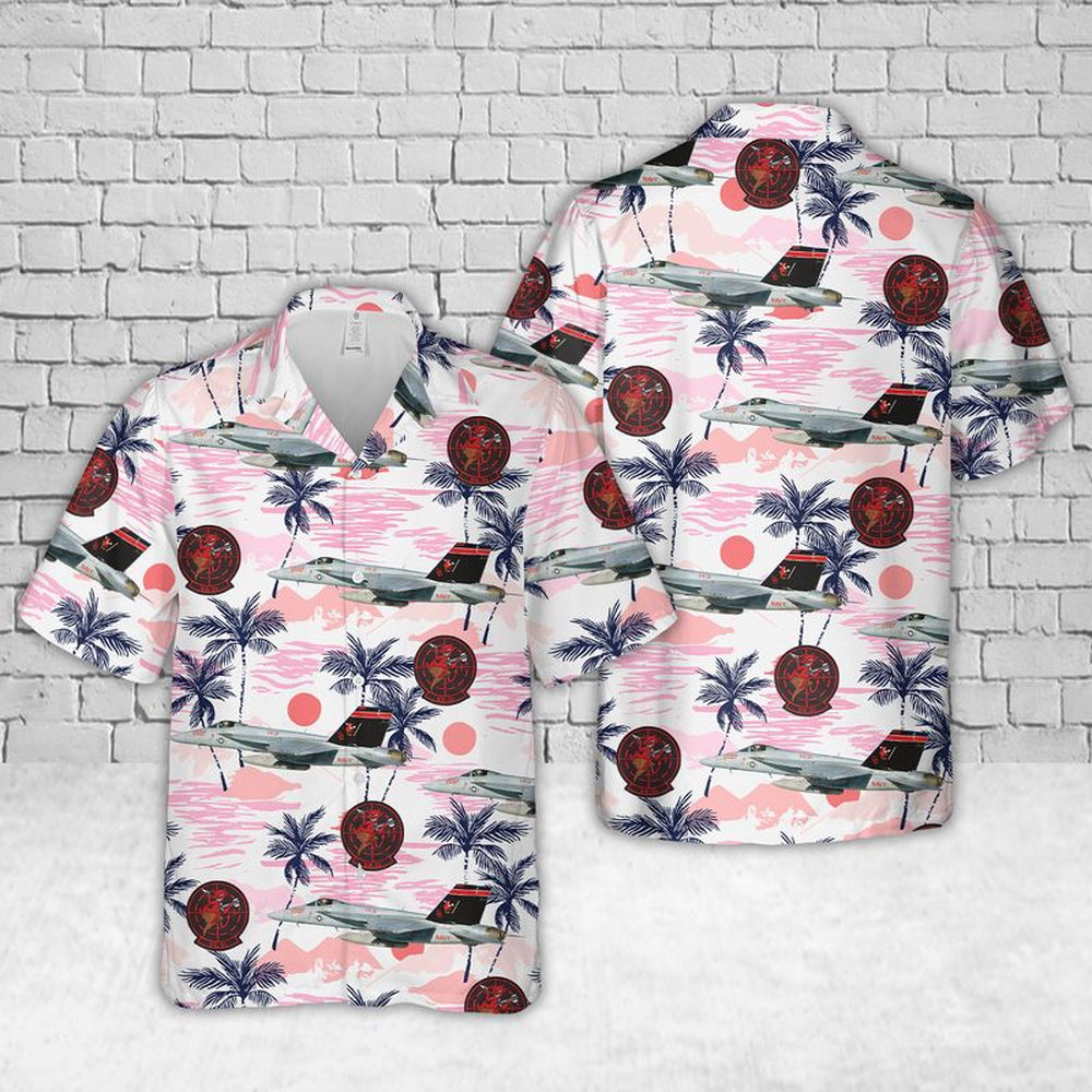 Us Navy Hawaiian Shirt, US Navy VX-31 Dust Devils FA-18E Super Hornet Hawaiian Shirt, Military Hawaiian Shirt