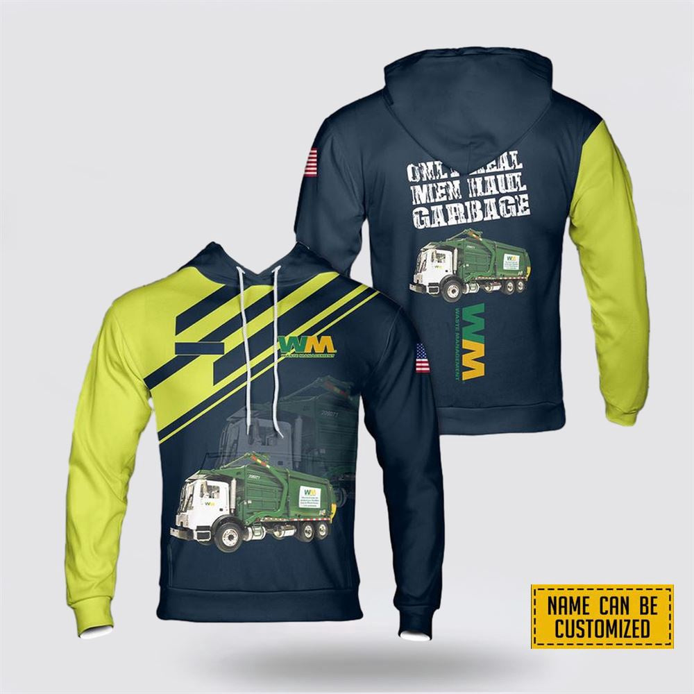 Us Navy Hoodie, Custom Name US Waste Management Hoodie 3D