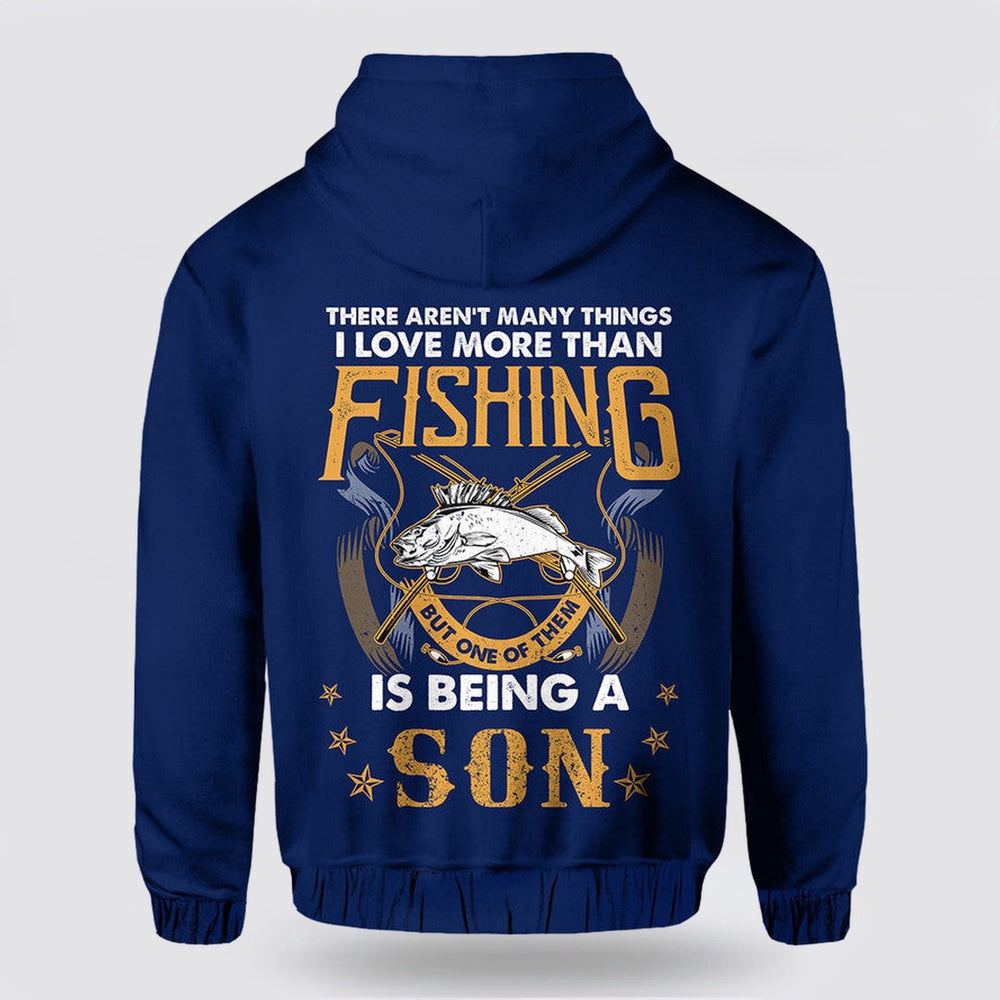 Us Navy Hoodie, Father Day 3D Hoodie FishIng And BeIng A Son Navy
