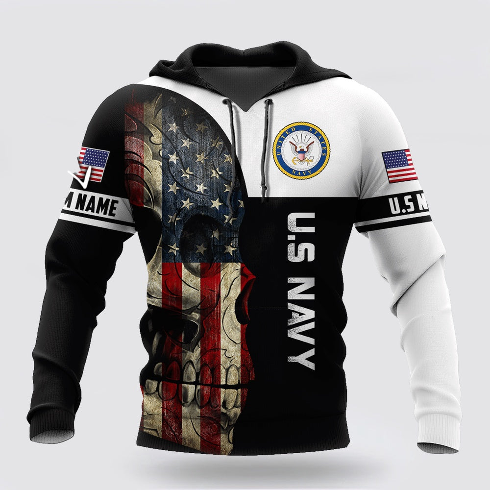 Us Navy Hoodie, Proud To Be United States Navy Personalized Name Hoodie