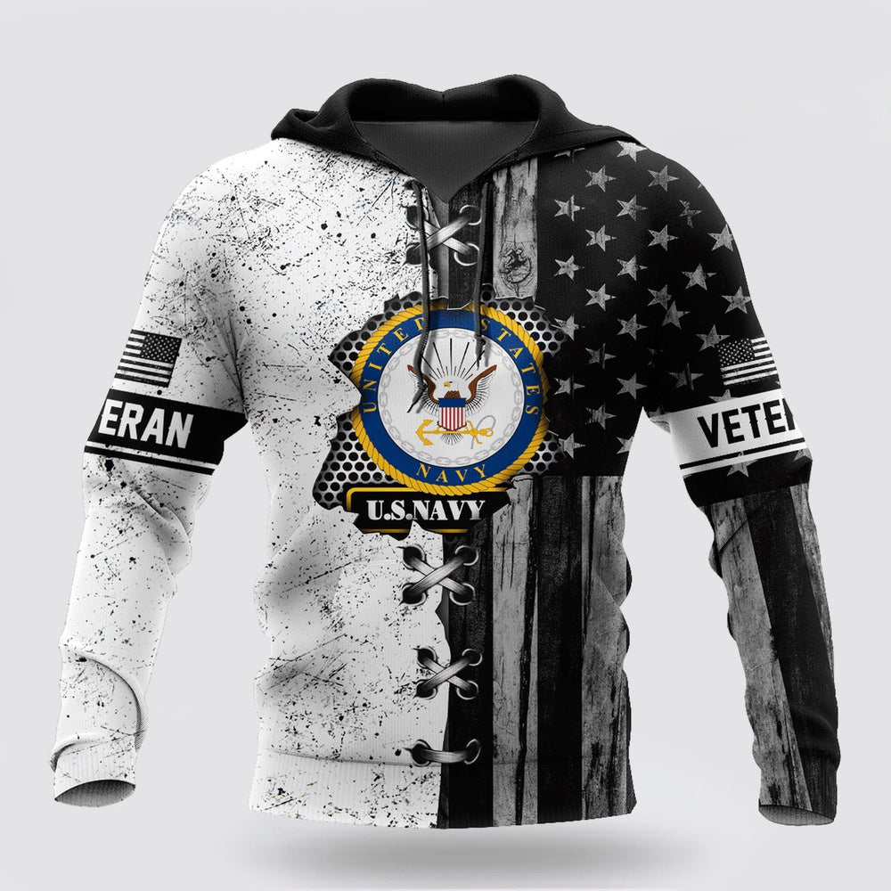 Not like us hoodie- navy main image 1