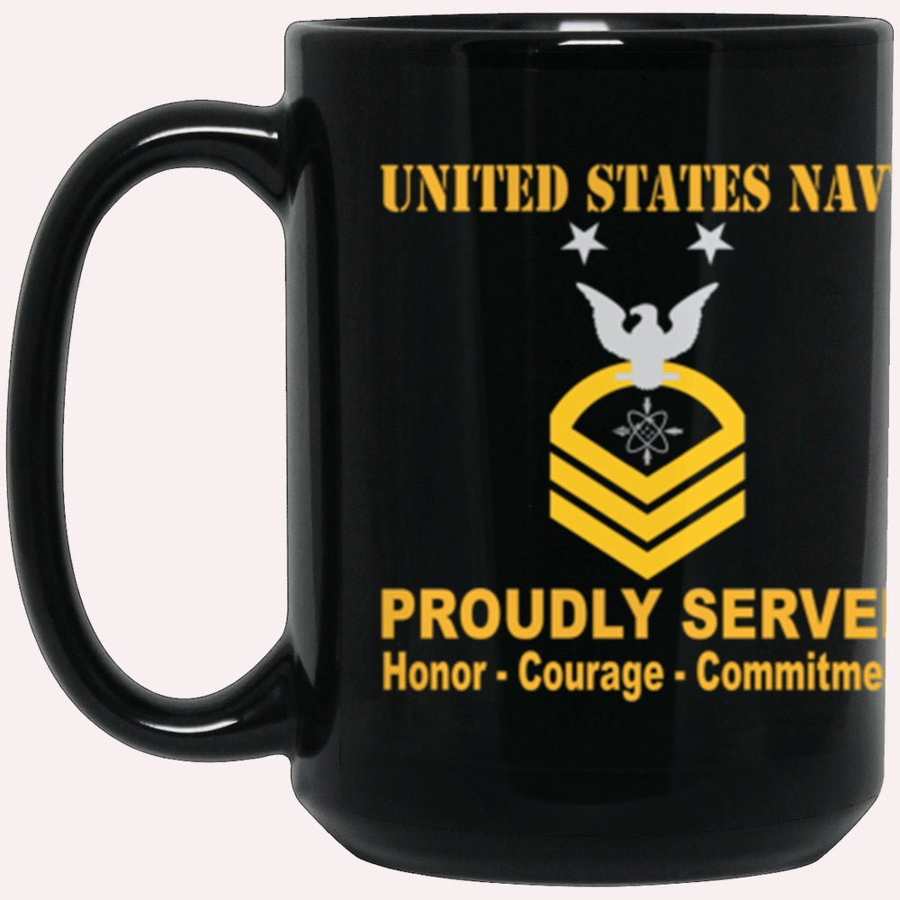 Us Navy Mug, Veterans Mug, US Navy DS E-9 Black Mug, Military Coffee Mugs, Us Navy Coffee Mugs
