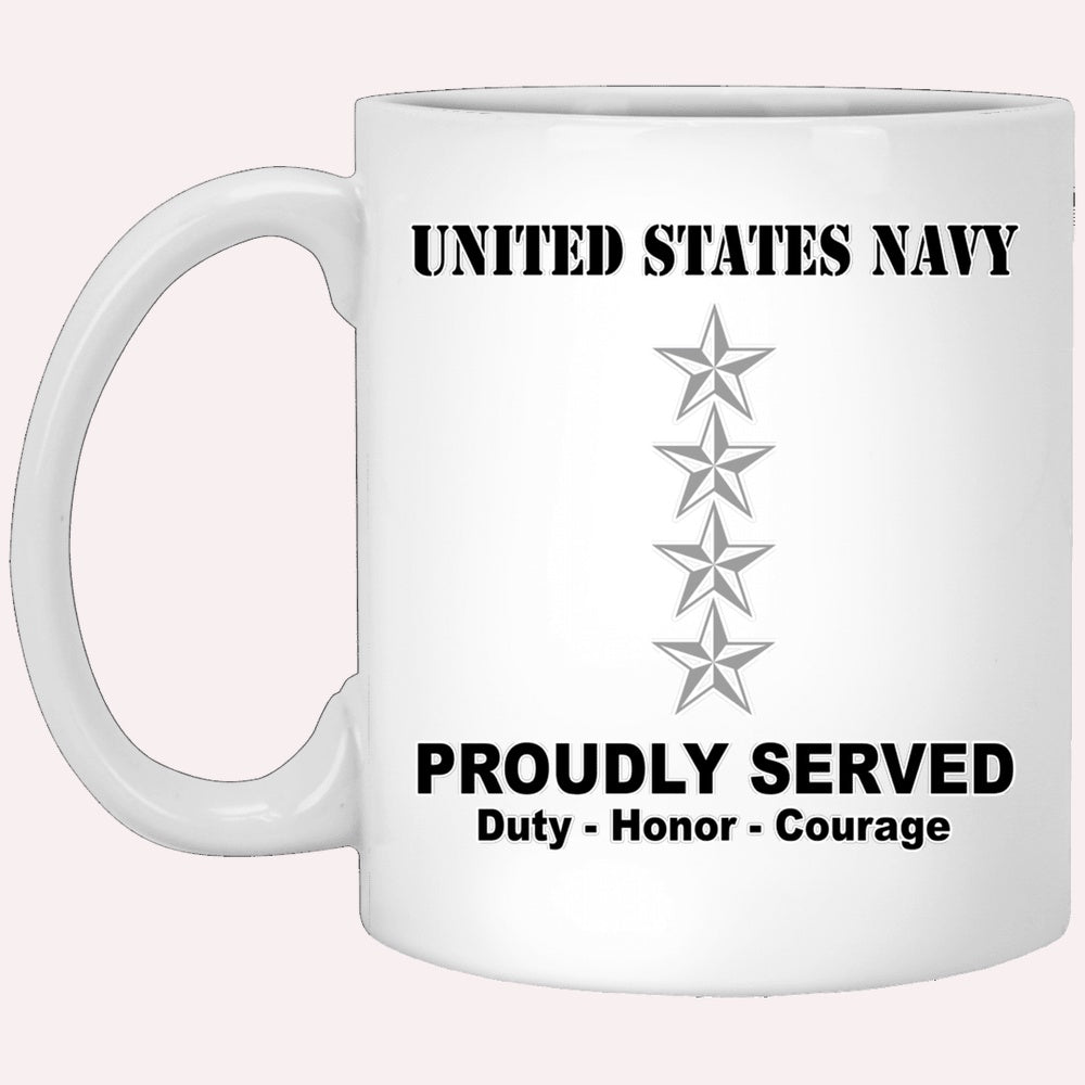 Us Navy Mug, Veterans Mug, US Navy O-10 Admiral O10 ADM Flag Officer R   Furlidays Plus