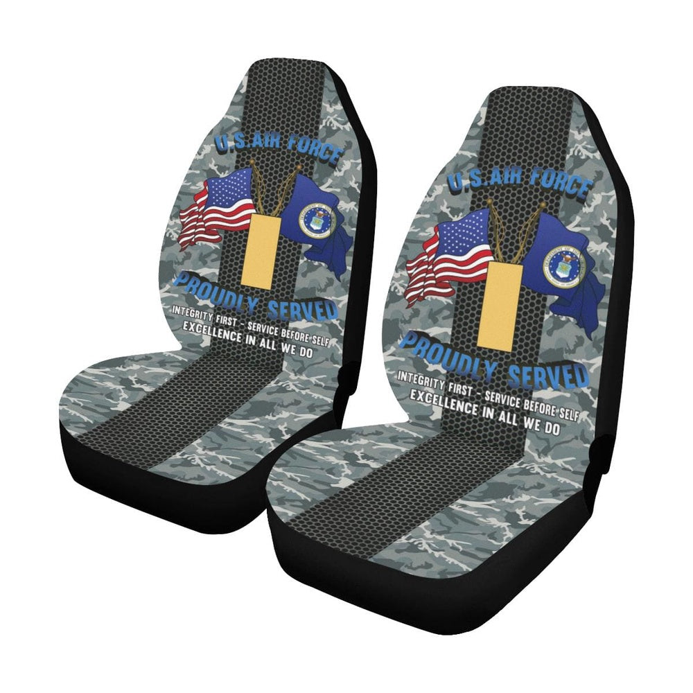 Us Seat Covers, US Air Force O-1 Second Lieutenant 2d Lt O1 Commissioned Officer Car Seat Covers, Military Car Seat Covers