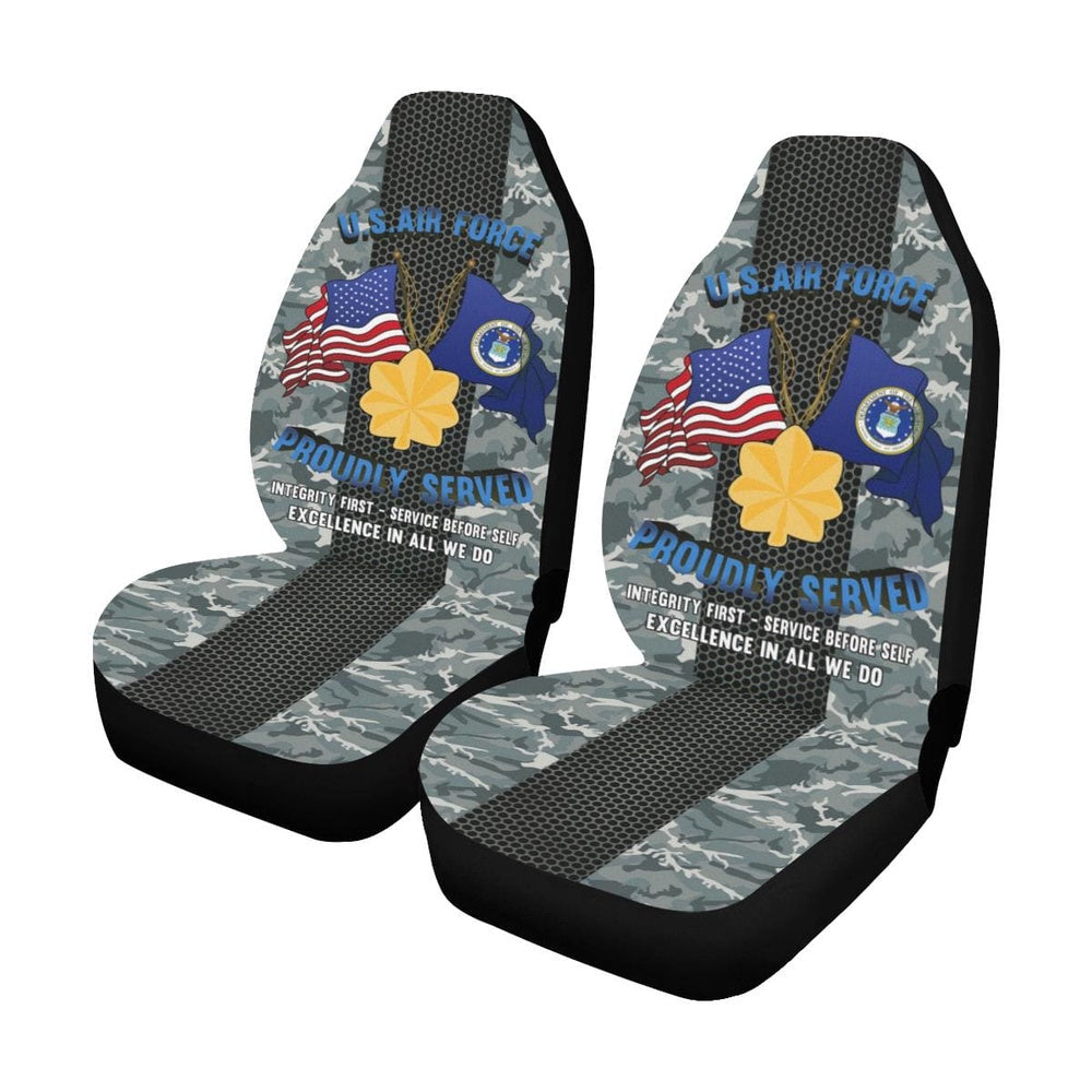 Us Seat Covers, US Air Force O-4 Major Maj O4 Field Officer Ranks Car Seat Covers, Military Car Seat Covers