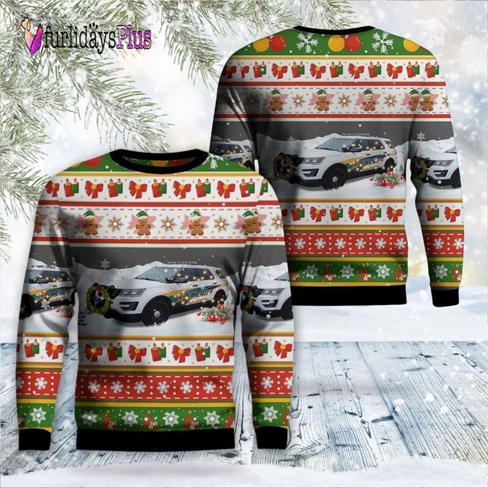 Veteran Sweater, Bunnell, Florida, Flagler County Sheriffs Office Christmas Sweater