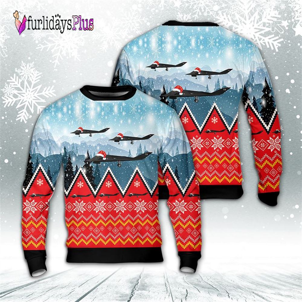 Veteran Sweater, Lockheed Martin F 117A Nighthawk Knight 1 Tonapah Christmas Sweater