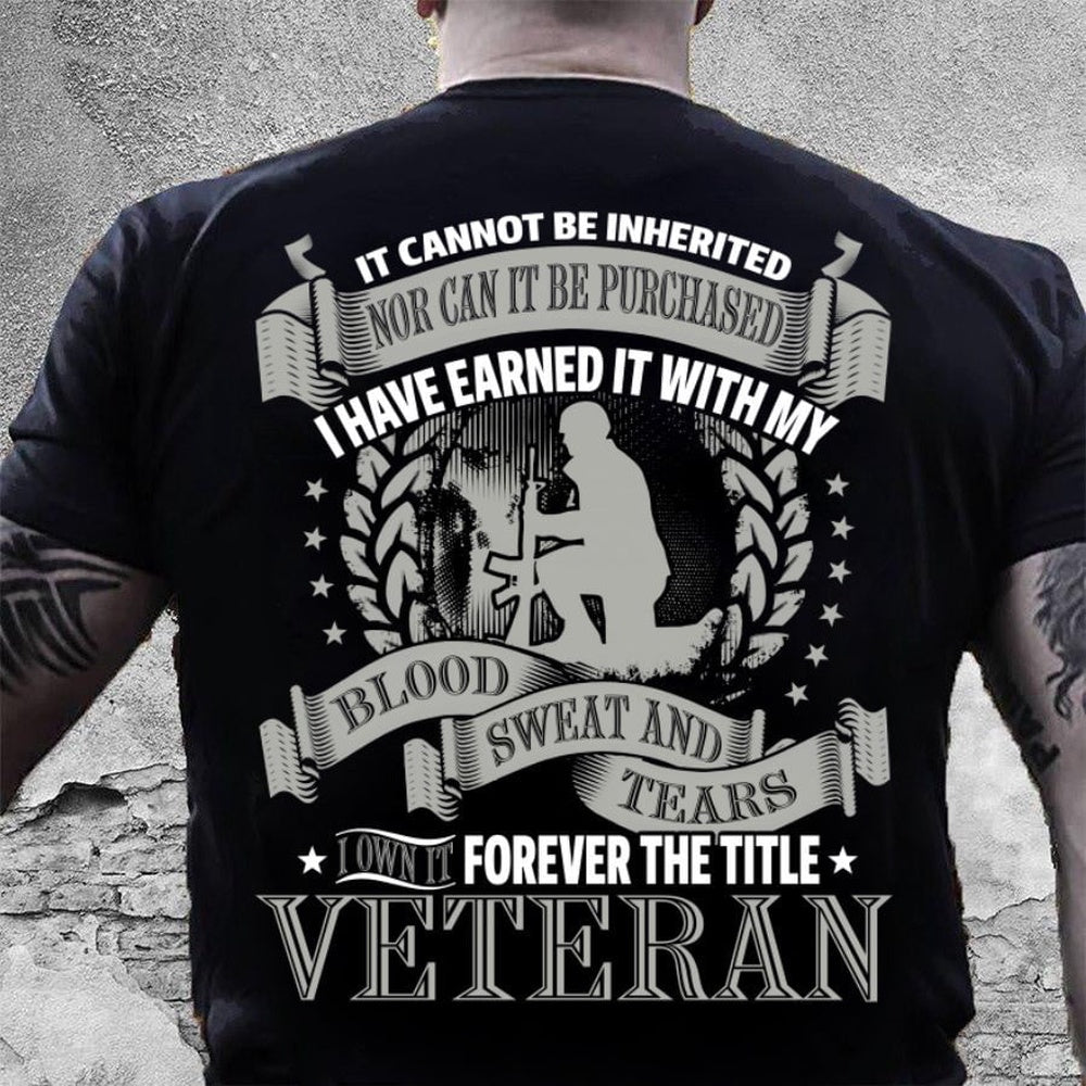 Veteran Tee Shirts, Forever The Title Veteran Standard T-Shirt, Veterans Day Shirts