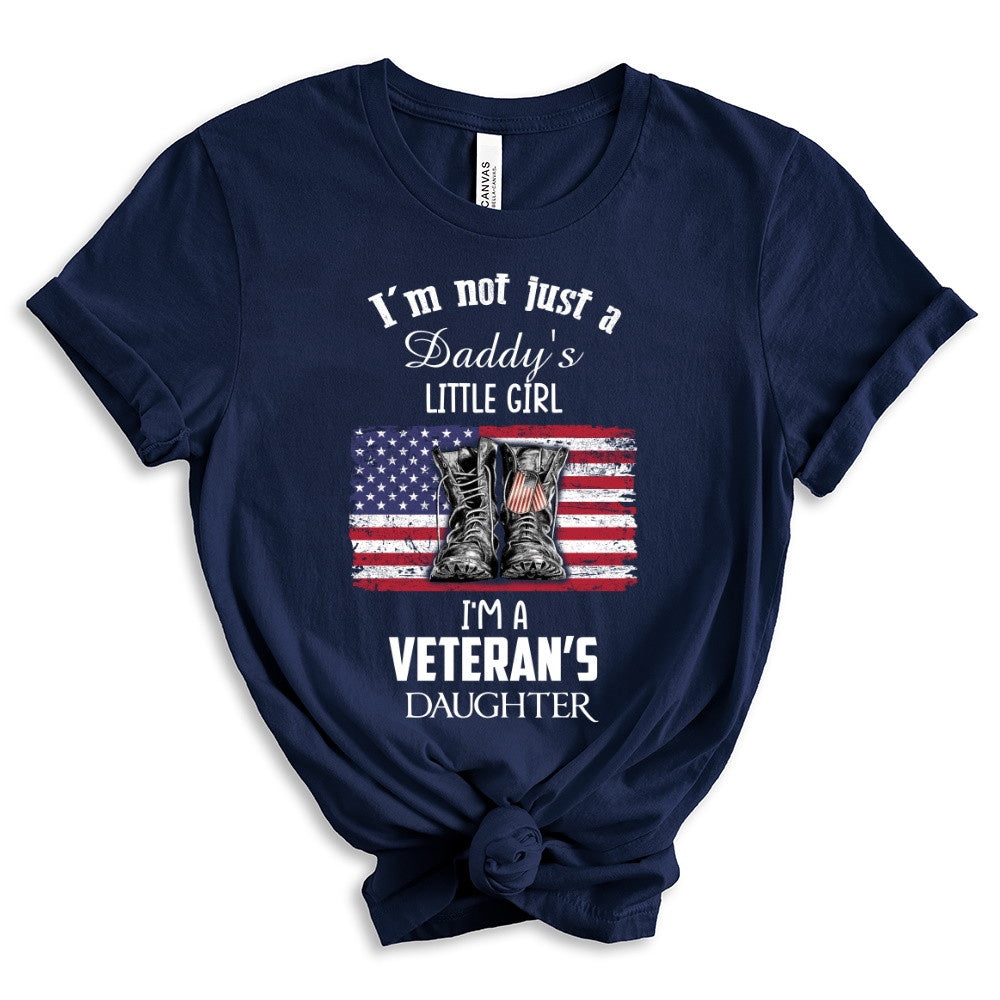 Veteran Tee Shirts, I'm A Veteran's Daughter Shirt Proud Daughter Of A Veteran T-Shirt, Veterans Day Shirts