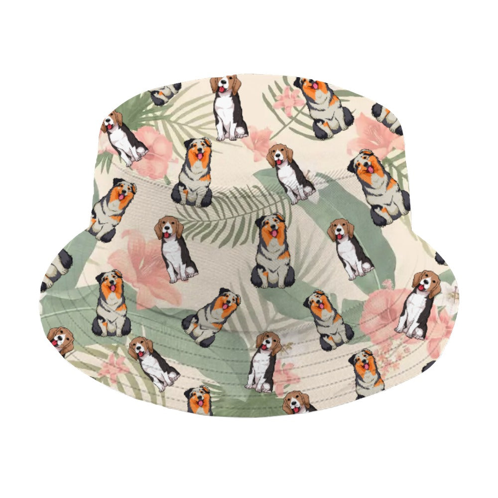 Dog Bucket Hat - Personalized Bucket Hat - Cat Bucket Hat - Custom Bucket Hat - Pets Summer - Up To 4 Pets/Dogs/Cats