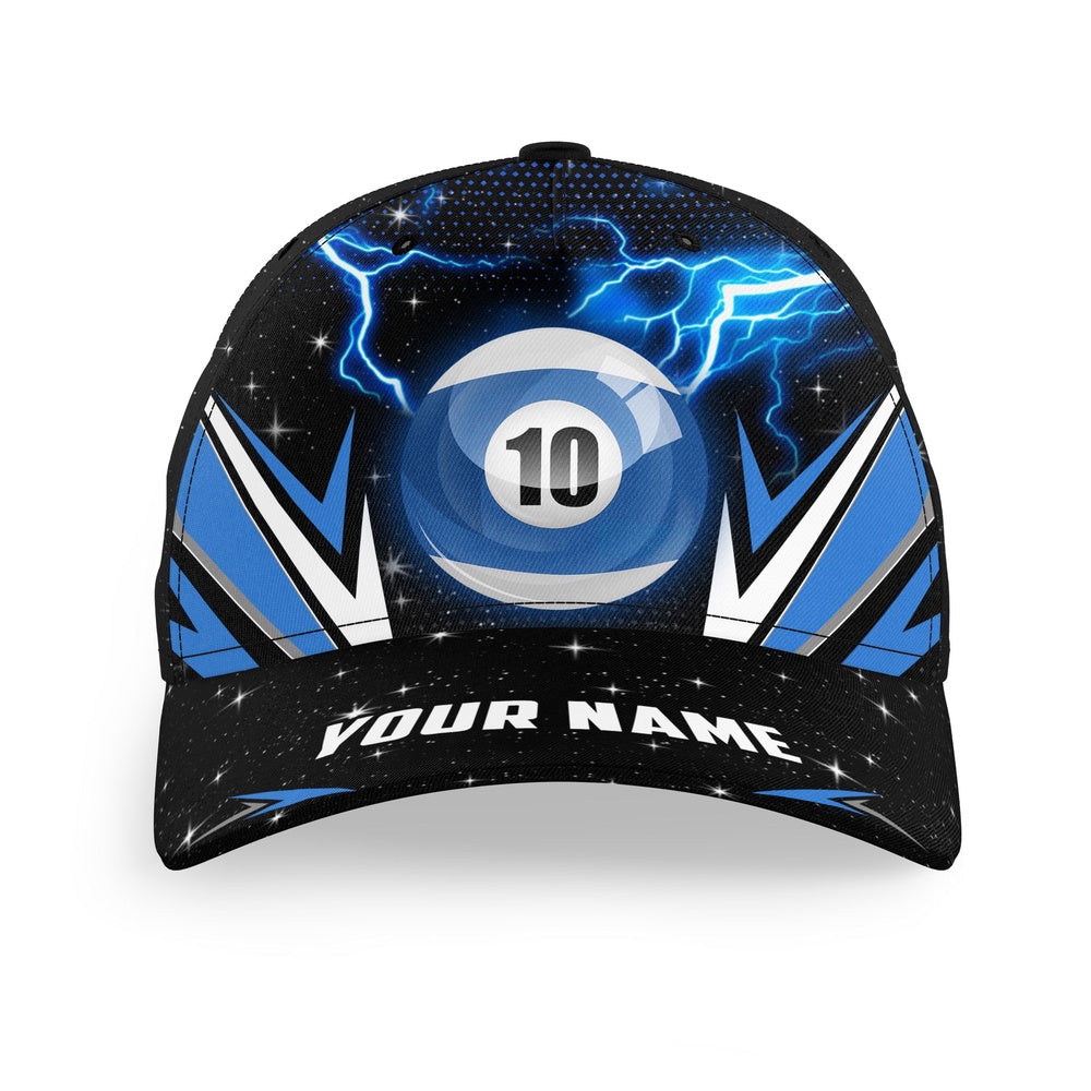 10 Ball Pool Billiard 3D Caps For Player Custom Top Hats Billiard Team League Caps, Personalized Billiard Team Cap Hats
