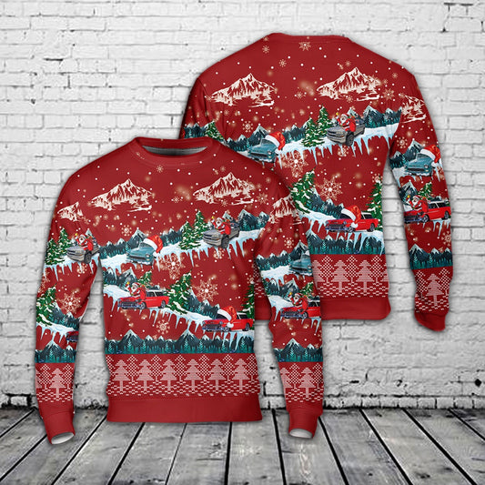 1955 Chevrolet Nomad Christmas Sweater, Christmas Ugly Sweater, Sweater Xmas, Ugly Sweater