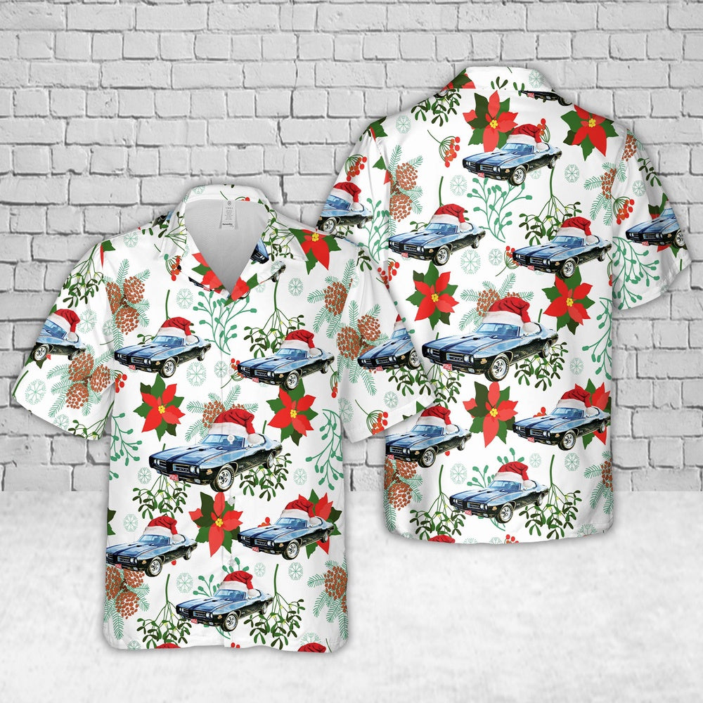 1969 Pontiac GTO Judge Christmas Hawaiian Shirt, Xmas Hawaiian Shirts, Christmas Aloha Shirts