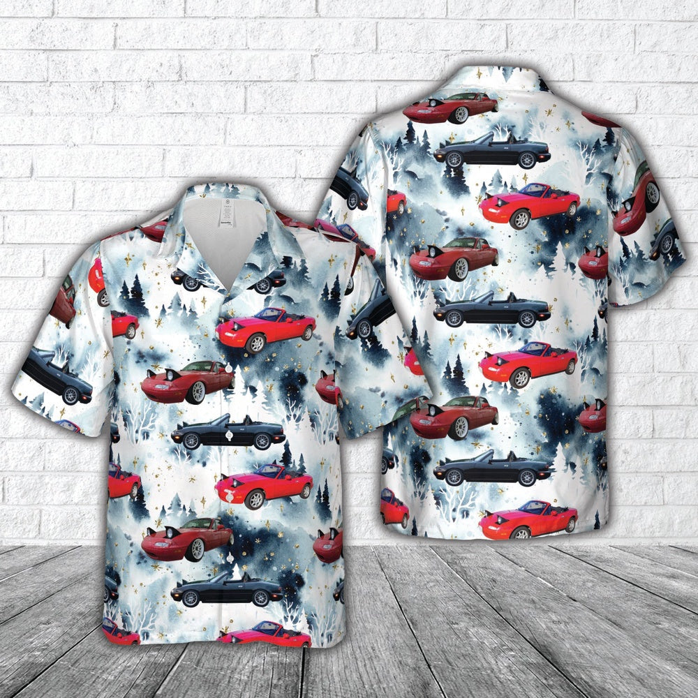 1994 Miata Christmas Hawaiian Shirt, Xmas Hawaiian Shirts, Christmas Aloha Shirts