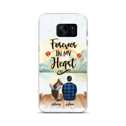 Personalized Dog Cat Mom - Forever in my heart -  Dog dad with Pet Phone Case