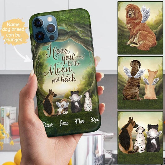 Custom Phone Case For Pet Lovers - Unique Gift With Personalized Pets, Name - Dogs Cats In The Forest