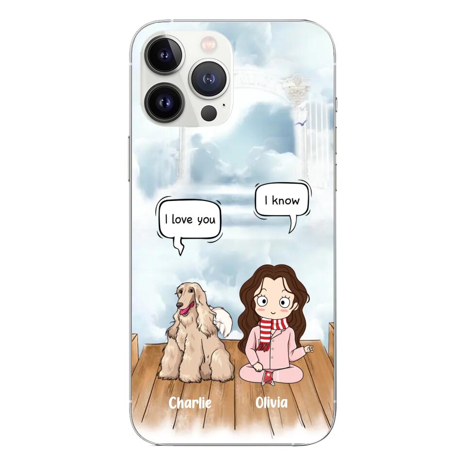 Personalized Phone Case - Custom Dog Phone Case - Dog Phone Case - Cat Phone Case -  Up To 3 Pets - Chibi Dad & Mom