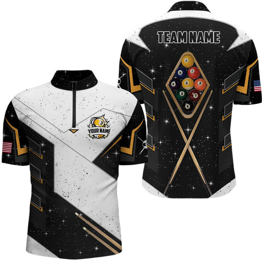 9 Ball Pool Billiard Grunge Jersey Shirts Custom 9 Ball Billiards Attire Jerseys, Billiard Team Jersey Shirt