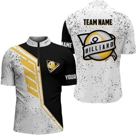 9 Ball Pool Grunge Style Custom Billiard Jersey Shirts, 9 Ball Billiards Jerseys, Billiard Team Jersey Shirt