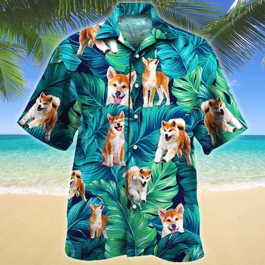 Akita Dog Lovers Hawaiian Style For Summer Hawaiian Shirt, Farm Hawaiian Shirt, Farmer Hawaii