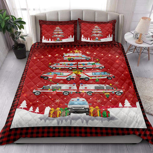 Ambulancemas Noel Xmas Tree Bedding Set, Christmas Beddings, Xmas Bedding Sets