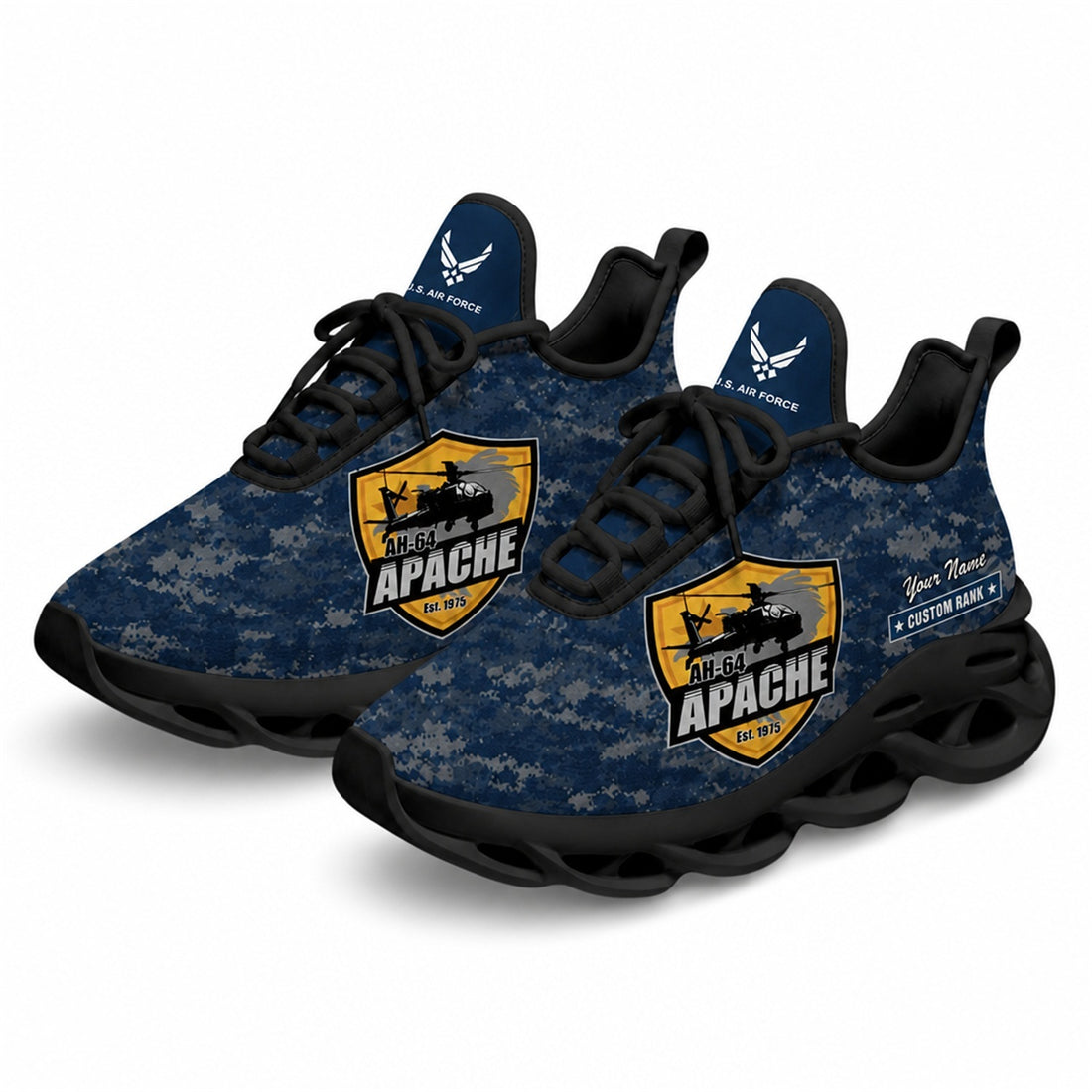 Custom Name Apache Veteran Max Soul Shoes, Veteran Sneaker