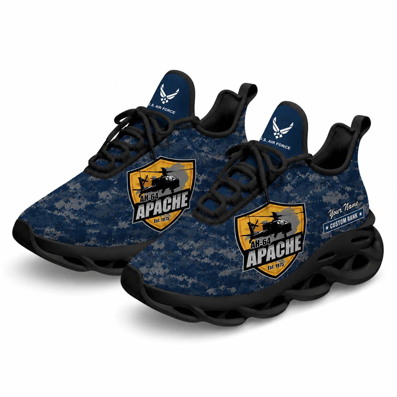 Custom Name Apache Veteran Max Soul Shoes, Veteran Sneaker