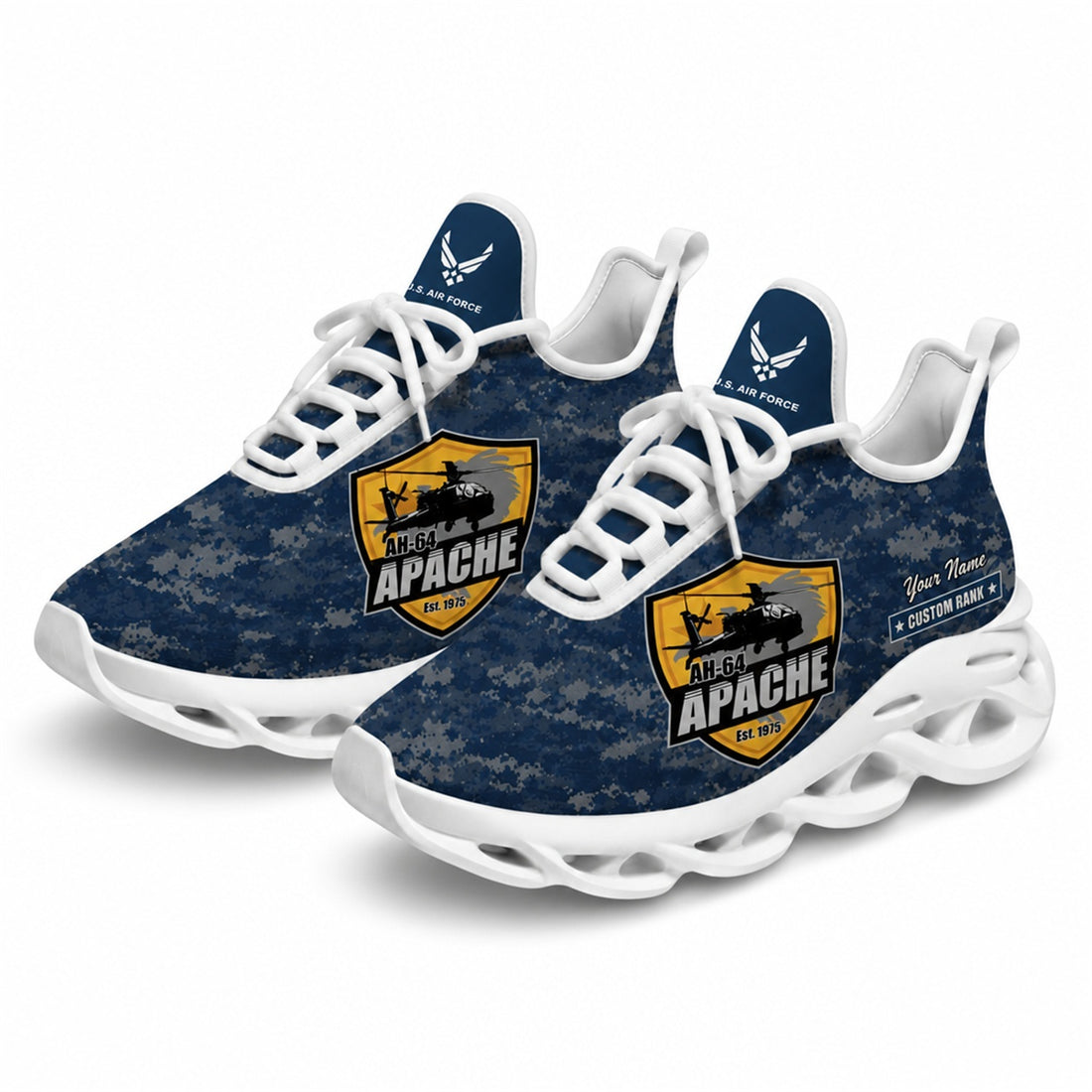 Custom Name Apache Veteran Max Soul Shoes, Veteran Sneaker