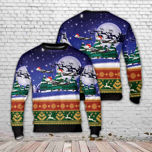 Avelo Airlines Boeing 737-8F2 Christmas Sweater 3D, Christmas Ugly Sweater, Sweater Xmas, Ugly Sweater
