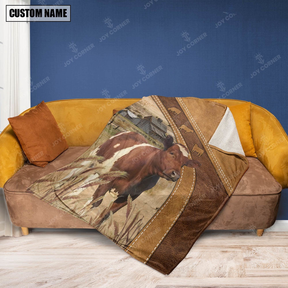 Ayrshires Custom Name Blanket Collection, Farm Blanket, Farm Animal Blanket