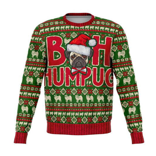 Bah Hum Pug Christmas Ugly Sweater, Christmas Ugly Sweater, Sweater Xmas, Ugly Sweater