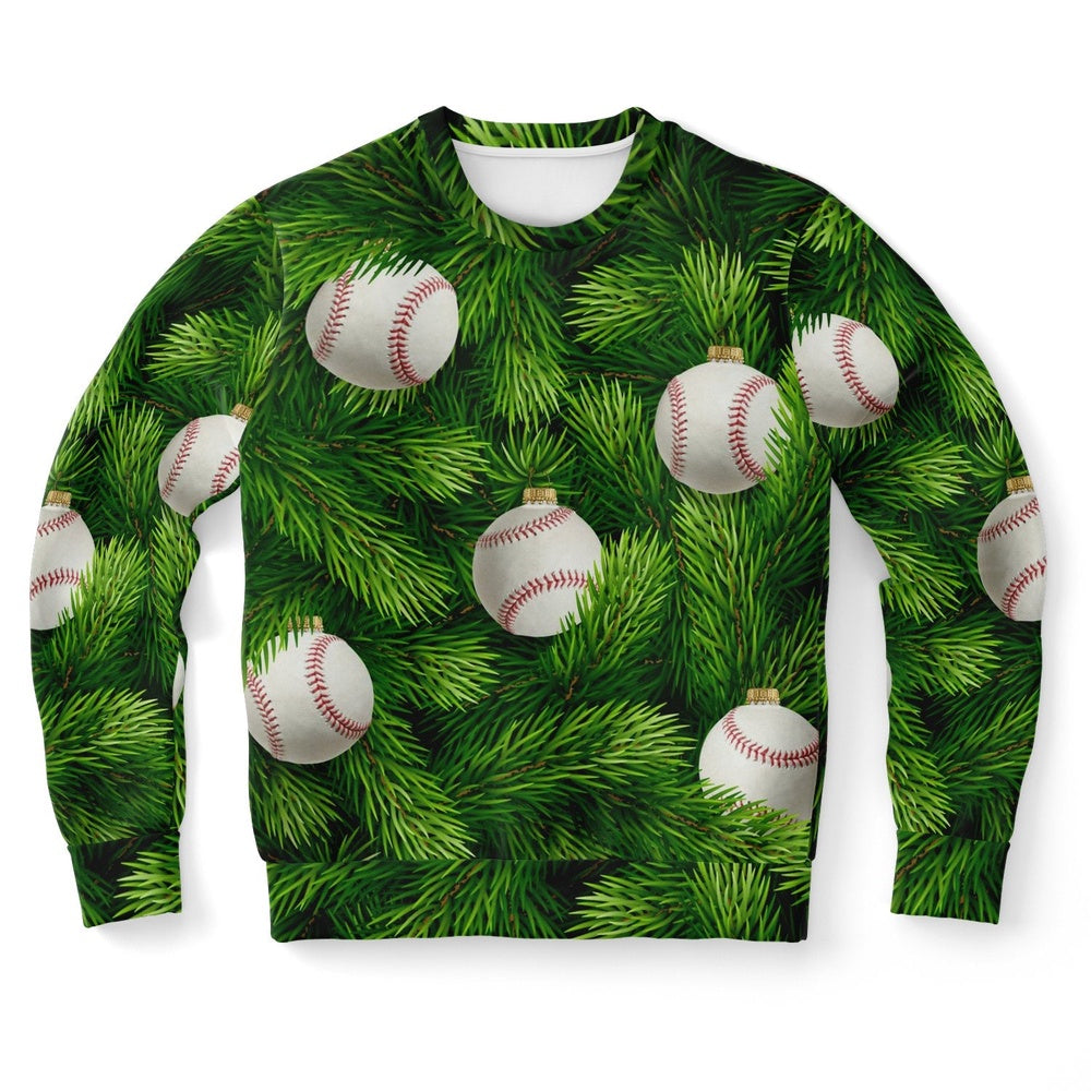 Baseball Tree Ugly Christmas Sweater, Christmas Ugly Sweater, Sweater Xmas, Ugly Sweater