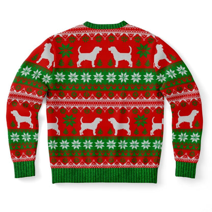 Beagle Bells Beagle Bells All The Way Ugly Christmas Sweater, Christmas Ugly Sweater, Sweater Xmas, Ugly Sweater