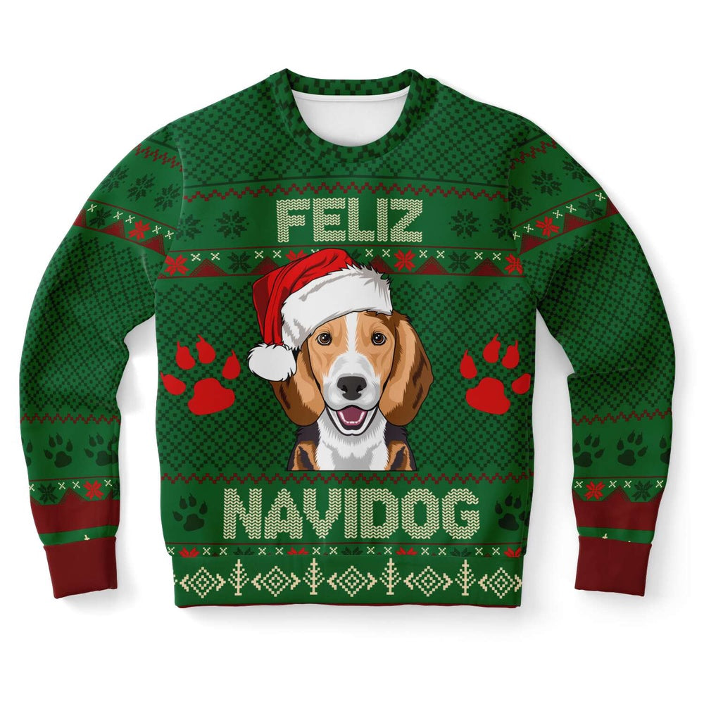 Beagle Feliz Navidog Ugly Christmas Sweater, Christmas Ugly Sweater, Sweater Xmas, Ugly Sweater