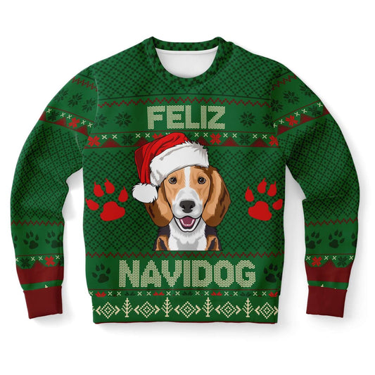 Beagle Feliz Navidog Ugly Christmas Sweater, Christmas Ugly Sweater, Sweater Xmas, Ugly Sweater