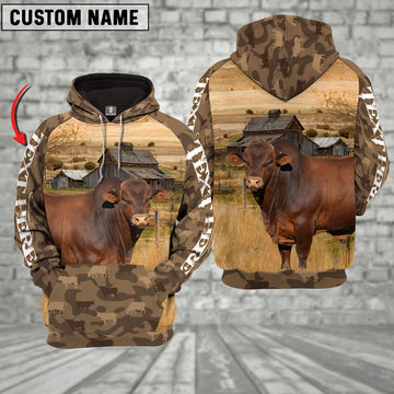 Beefmaster Cattle Farming Personalized 3D Hoodie, Farmer Hoodie, Custom Farm Shirts, Farmer T Shirt