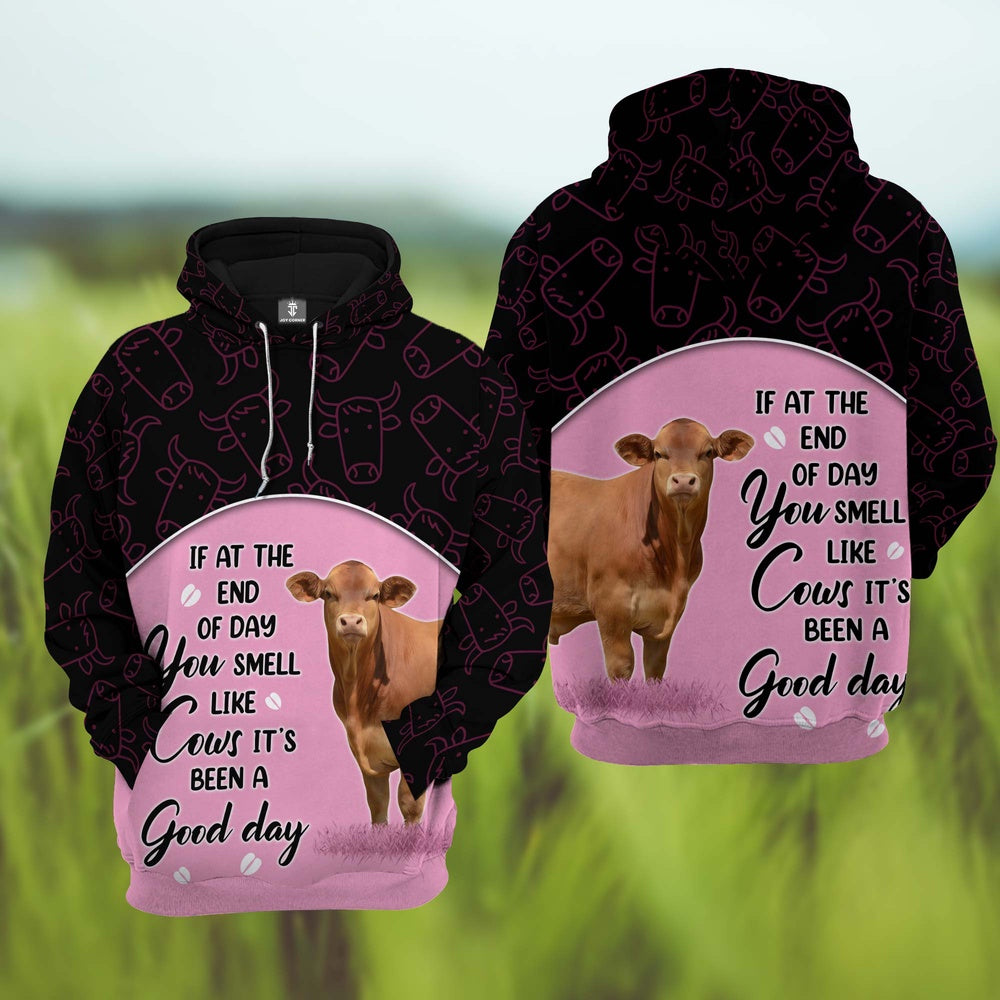 Beefmaster Cattle It's Been A Good Day 3D Hoodie, Farmer Hoodie, Farm Themed Shirts, Farm Tee Shirts