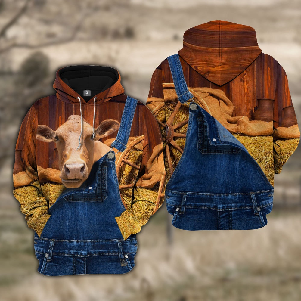 Beefmaster Farm Of Farmer Cattle Personalized All Over Printed Hoodie, Farmer Hoodie, Custom Farm Shirts, Farmer T Shirt