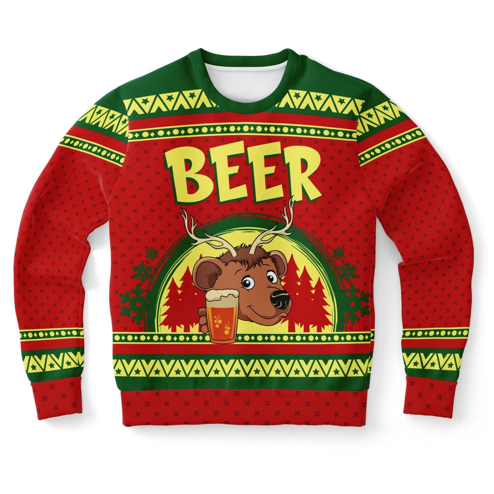 Beer Deer Ugly Christmas Sweater, Christmas Ugly Sweater, Sweater Xmas, Ugly Sweater