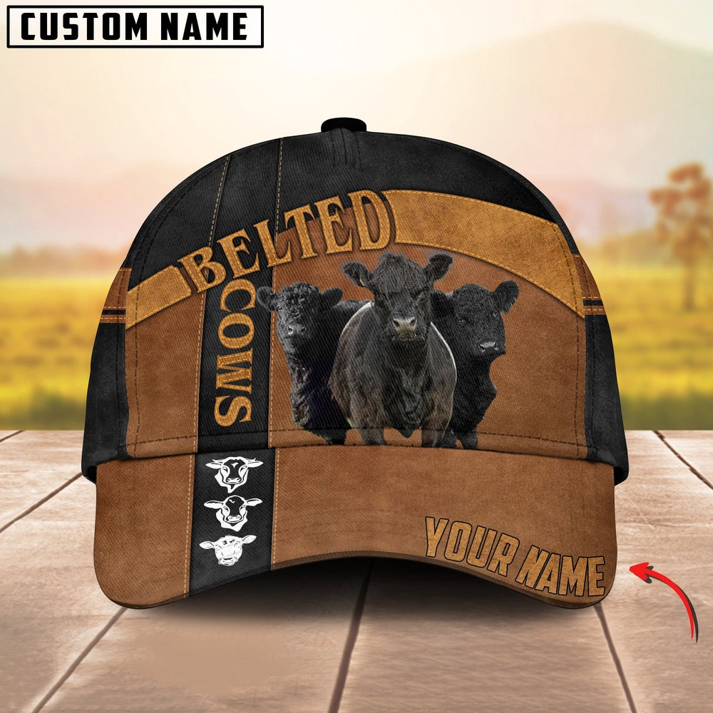 Belted Black Traffic Line Leather Pattern Customized 3D Cap, Farmer Cap, Vintage Farmer Hat, Mens Farmer Hats, Cap For Farmers