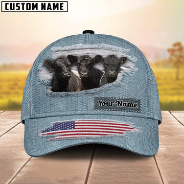 Belted Galloway Jeans Pattern Customized Name Cap, Farmer Cap, Vintage Farmer Hat, Mens Farmer Hats, Cap For Farmers