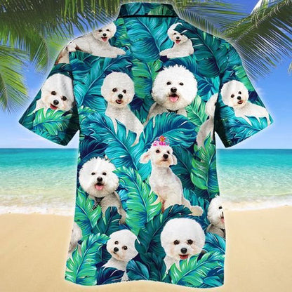 Bichon Frise Dog Lovers Hawaiian Style For Summer Hawaiian Shirt, Farm Hawaiian Shirt, Farmer Hawaii