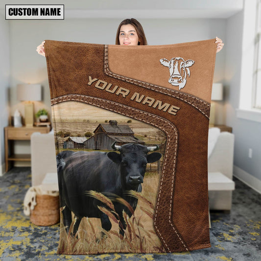 Big Custom Name Dexter Blanket, Farm Blanket, Farm Animal Blanket