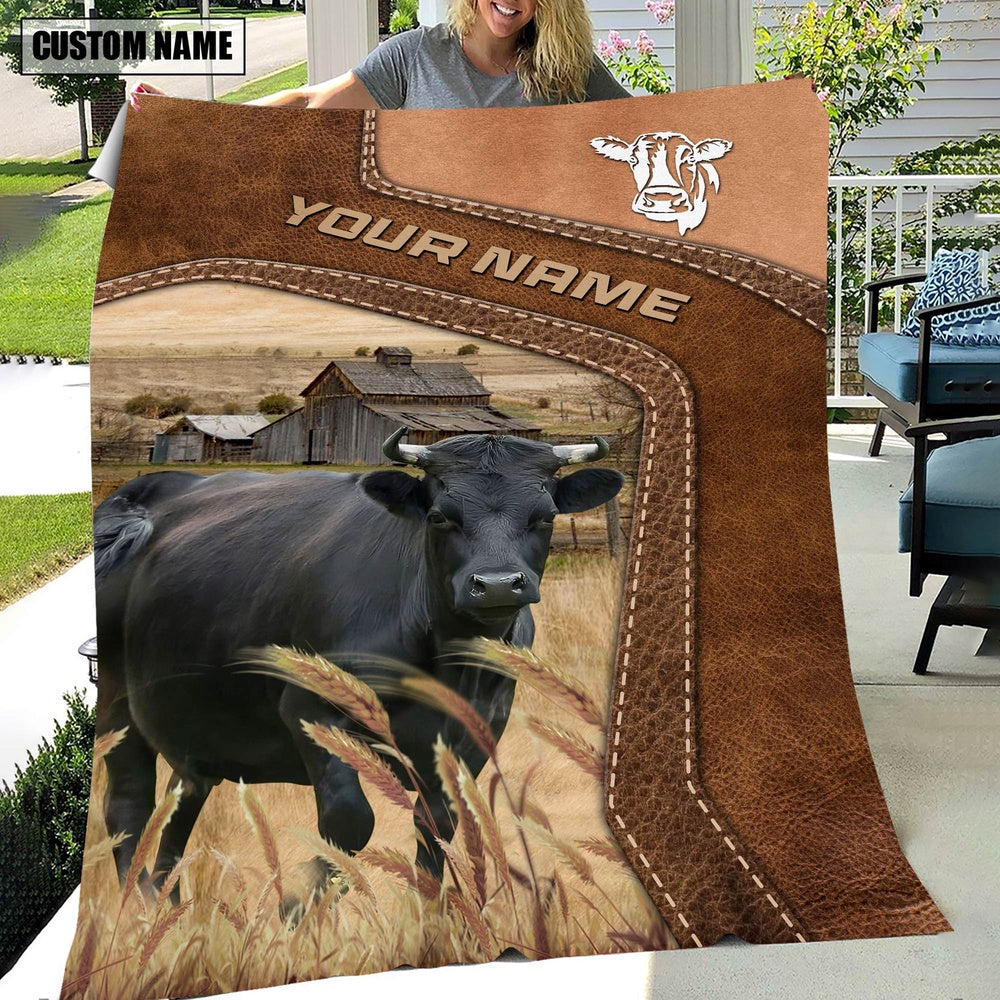 Big Custom Name Dexter Blanket, Farm Blanket, Farm Animal Blanket